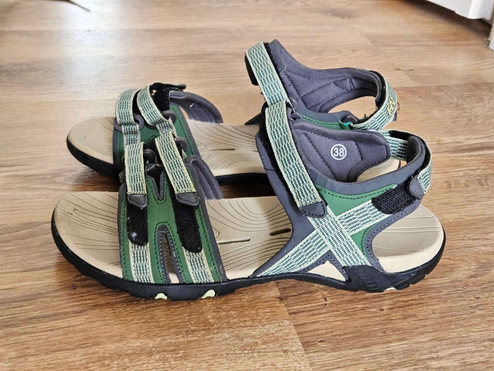 Human Nature sandalen maat 38 Z.G.A.N., Kleding | Dames, Schoenen, Zo goed als nieuw, Human Nature, Groen, Sandalen of Muiltjes