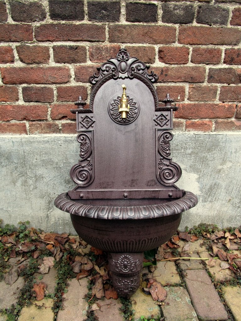 Aluminium muurfontein, wandfontein, buitenkraan, Ophalen of Verzenden, Nieuw