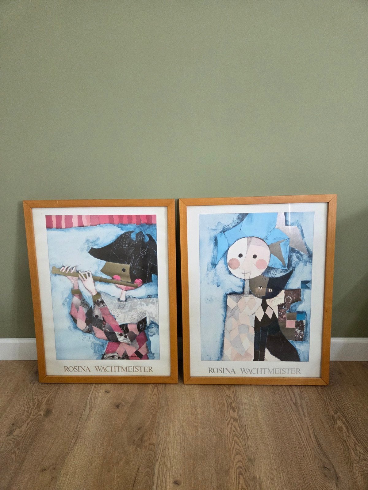 Twee mooie ingelijste kunstposters van Rosina Wachtmeister, Ophalen of Verzenden