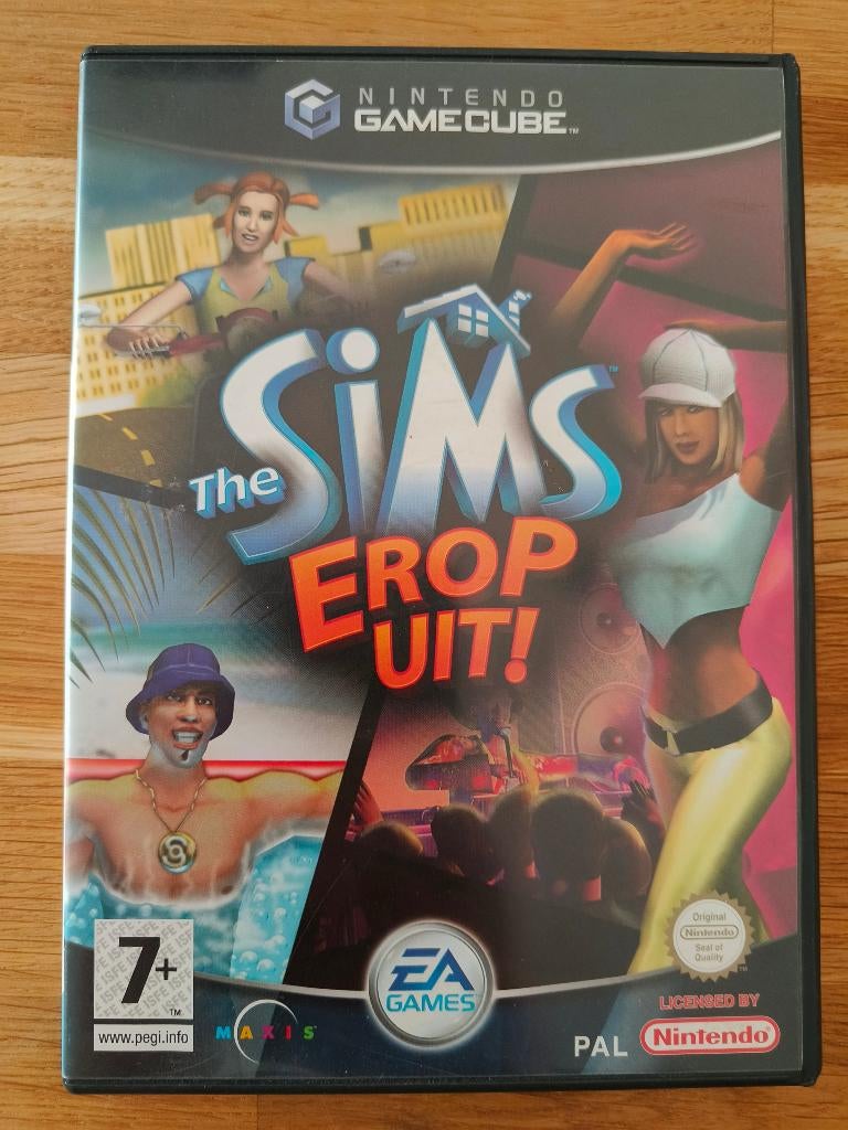 The Sims Erop Uit! voor de Nintendo Gamecube, Spelcomputers en Games, Games | Nintendo GameCube, Gebruikt, 1 speler, Ophalen of Verzenden
