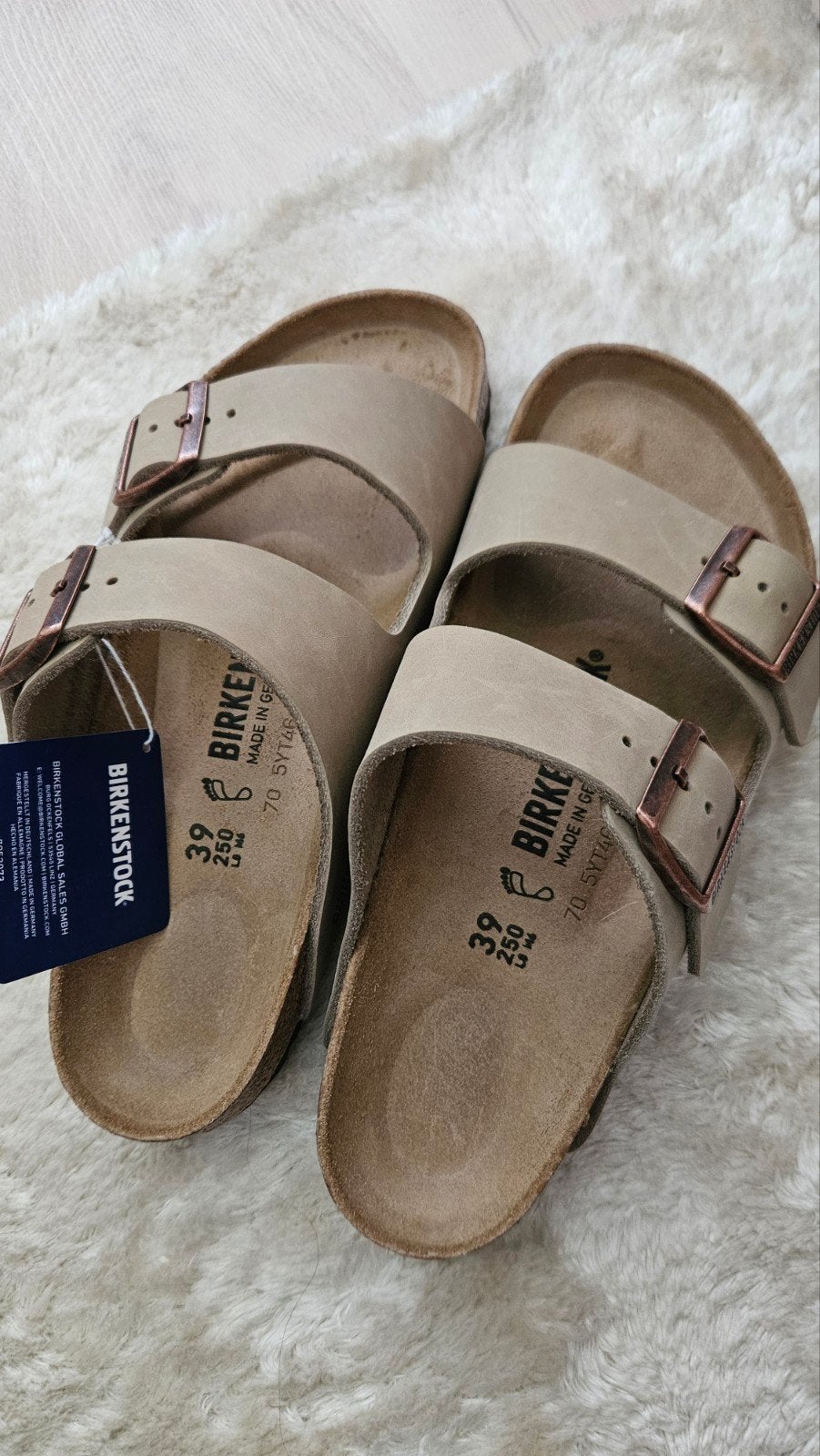 Birkenstock Arizona maat 39 Taupe Nieuw, Ophalen of Verzenden, Nieuw, Overige kleuren