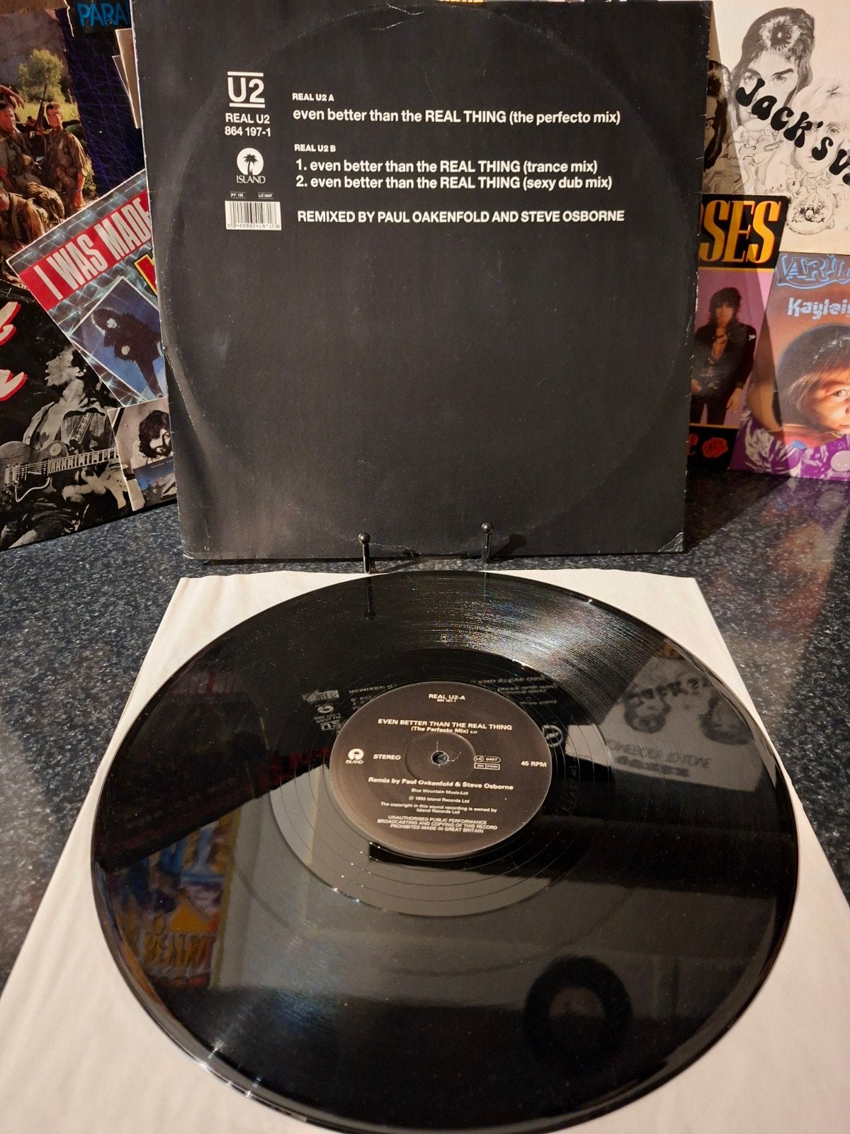 U2 - Even Better Than The Real Thing   maxi 1992, Ophalen of Verzenden, 12 inch, Overige typen, Fotohoes