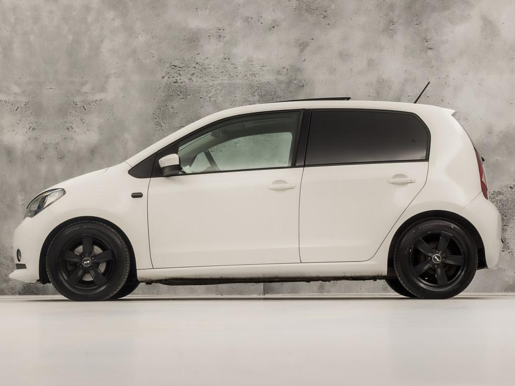 SEAT Mii 1.0 Sport (5 DEURS, SCHUIFDAK, NAVIGATIE, BLUETOOTH, Voorwielaandrijving, Stof, Gebruikt, Zwart