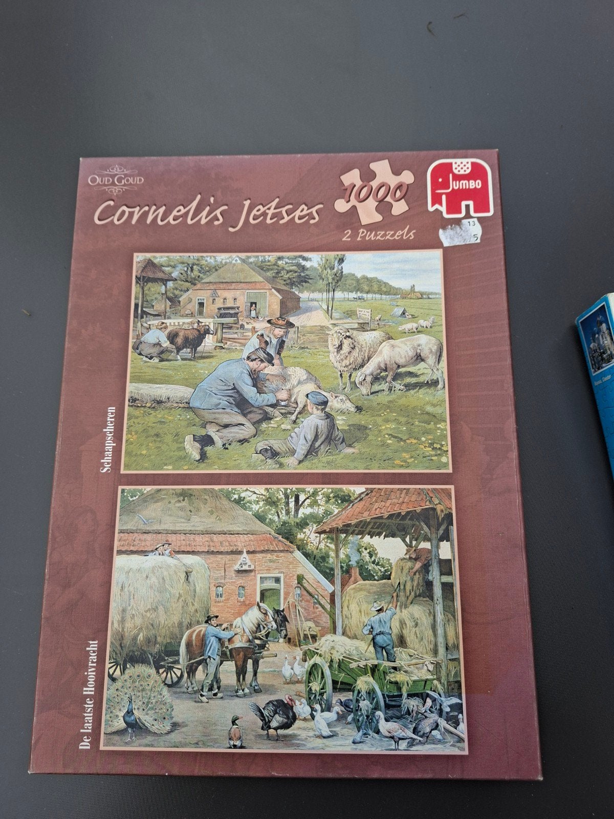Jumbo Cornelis Jetzes 2x 1000 stukjes puzzel, Hobby en Vrije tijd, Ophalen of Verzenden, 500 t/m 1500 stukjes, Gebruikt, Legpuzzel