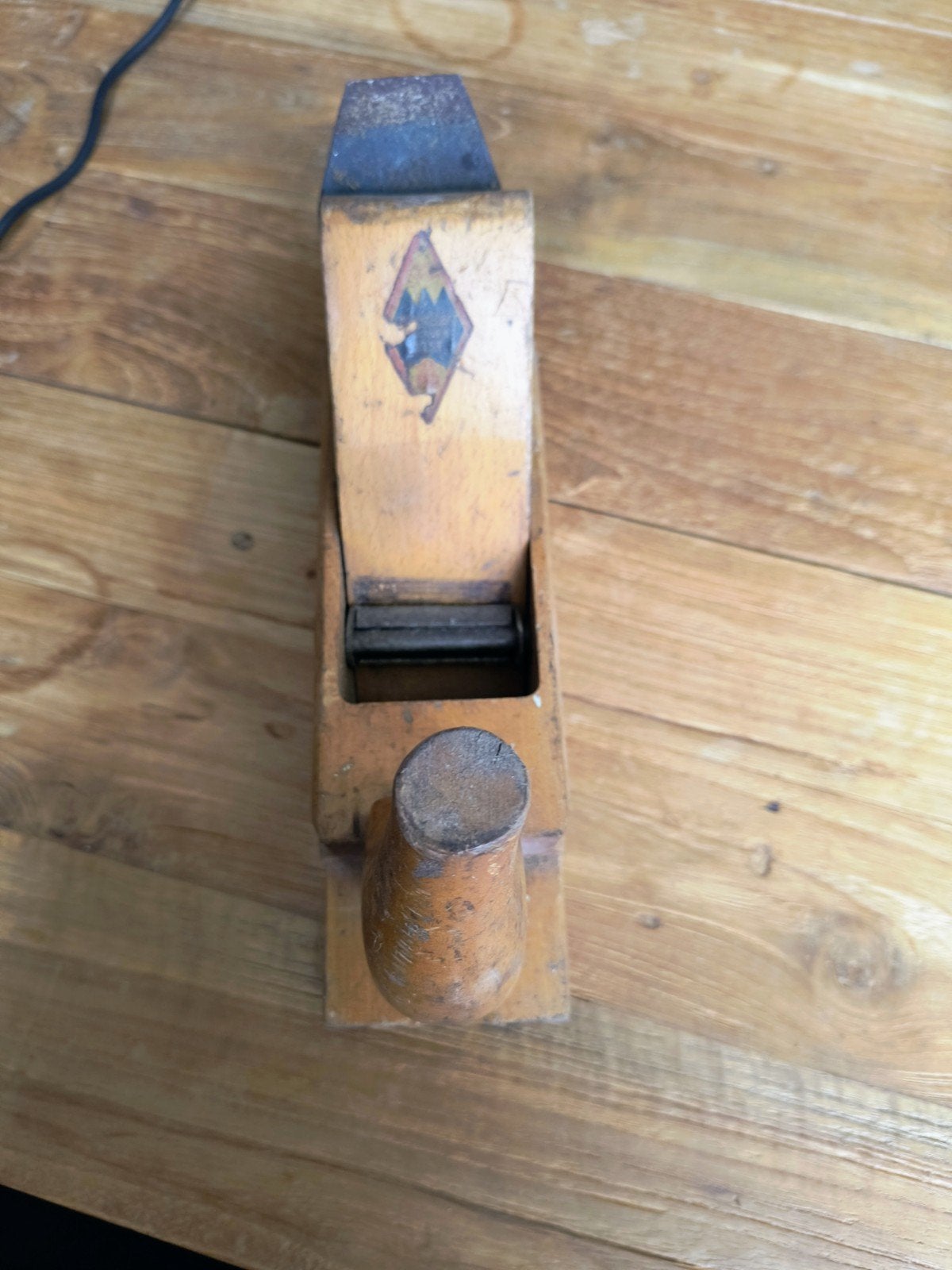 Vintage houten blokschaaf, Ophalen