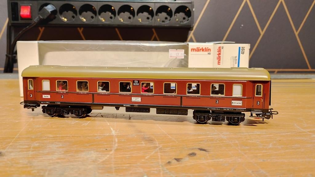 Märklin 4191 rijtuig van de K.W.st.E, Wisselstroom, Wagon, Ophalen of Verzenden, Zo goed als nieuw