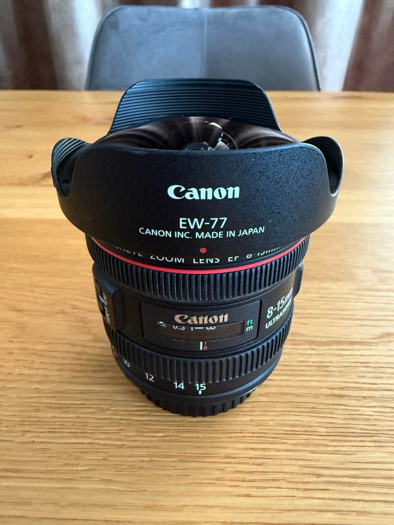 Canon Fisheye EF 8-15mm 1:4L USM - Zo goed als nieuw, Ophalen, Zo goed als nieuw, Groothoek Fisheye-lens, Zoom