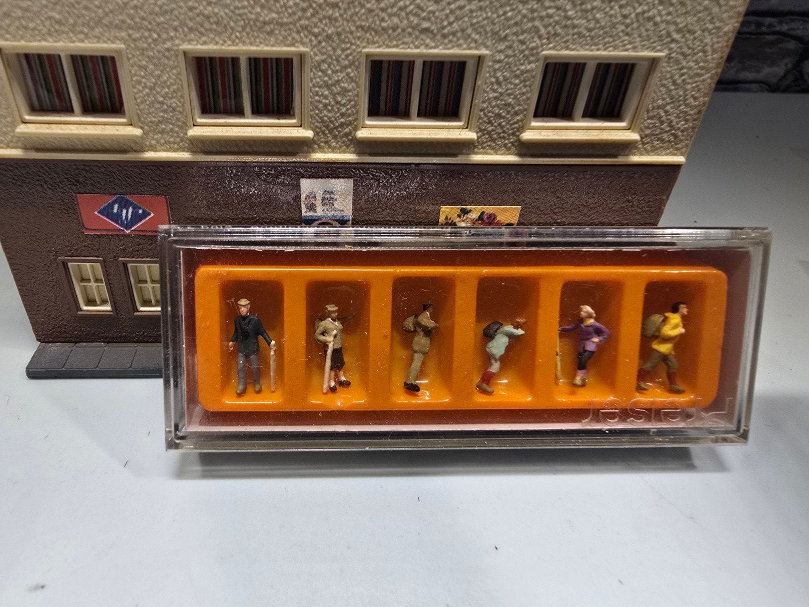 preiser figuurtjes wandelaars N spoor modeltrein 1:160, Overige merken, Gelijkstroom of Wisselstroom, Overige typen, Nieuw