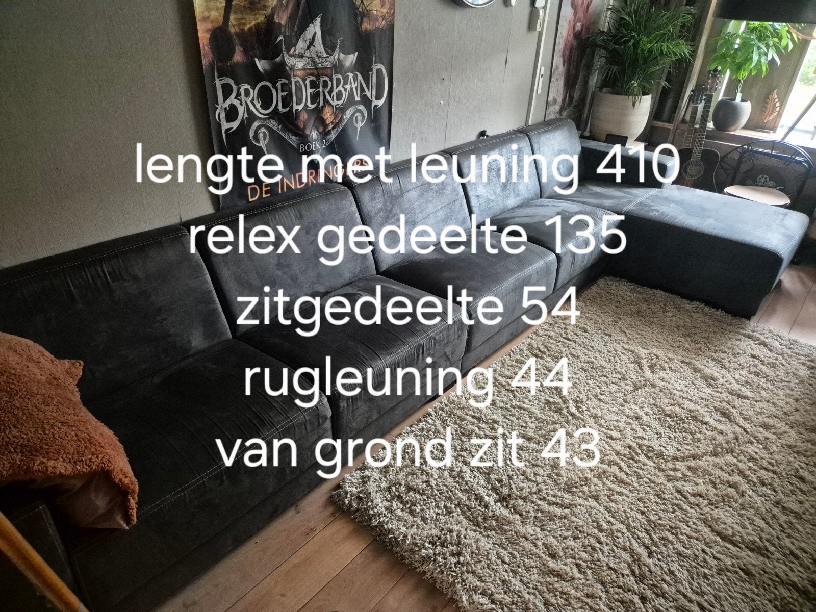 Grote familiebank met relaxgedeelte - ideaal voor gezinnen, Huis en Inrichting, Banken | Bankstellen, Ophalen