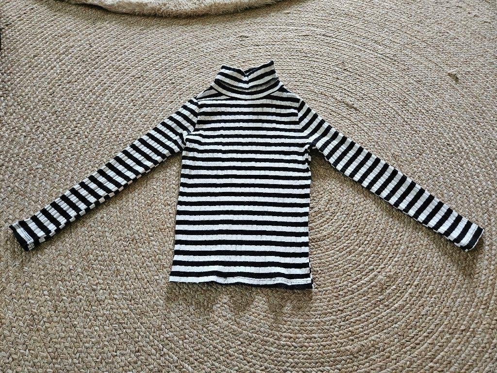 Zwart gestreepte coltrui van zara, maat 128, Meisje, Nieuw, Ophalen of Verzenden, Zara