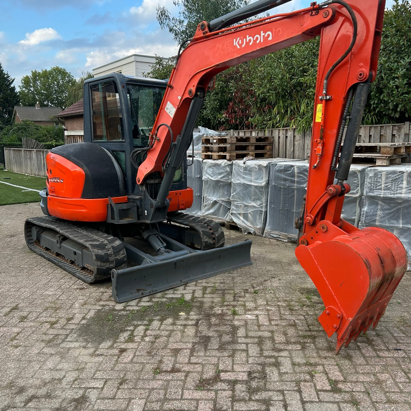 Kubota KX155.5 Minigraafmachine, Zakelijke goederen, Ophalen of Verzenden, Graafmachine