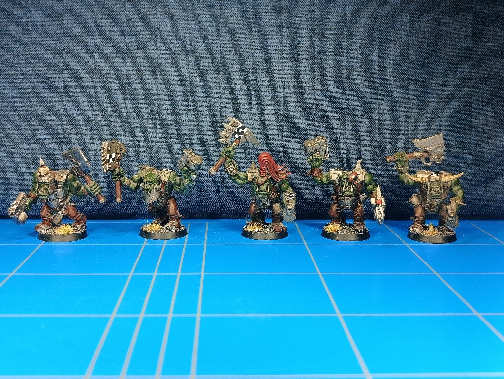 Warhammer 40k Nobz Set 4 Orks, Gebruikt, Warhammer, Ophalen of Verzenden, .