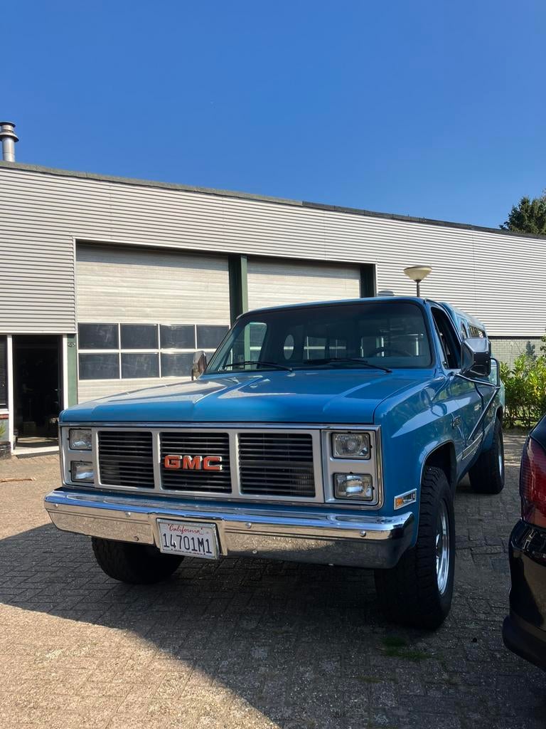 Gmc Sierra 5.7 V8 1986 Pickup belastingvrij, Auto's, Automaat, Achterwielaandrijving, Overige carrosserieën, Blauw