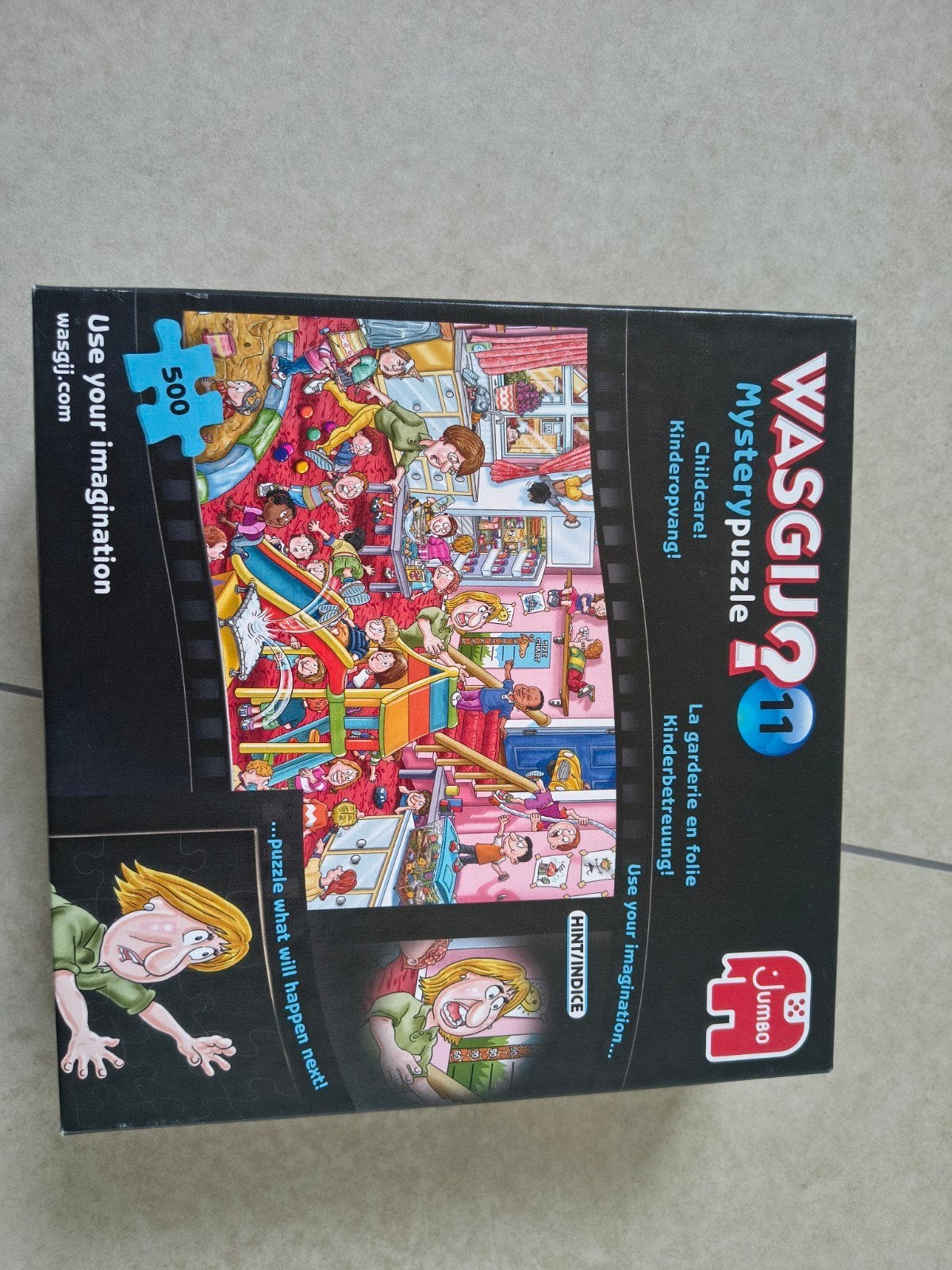 Mystery Wasgij puzzel 500 stukjes kinderopvang, Hobby en Vrije tijd, Ophalen of Verzenden, 500 t/m 1500 stukjes, Zo goed als nieuw