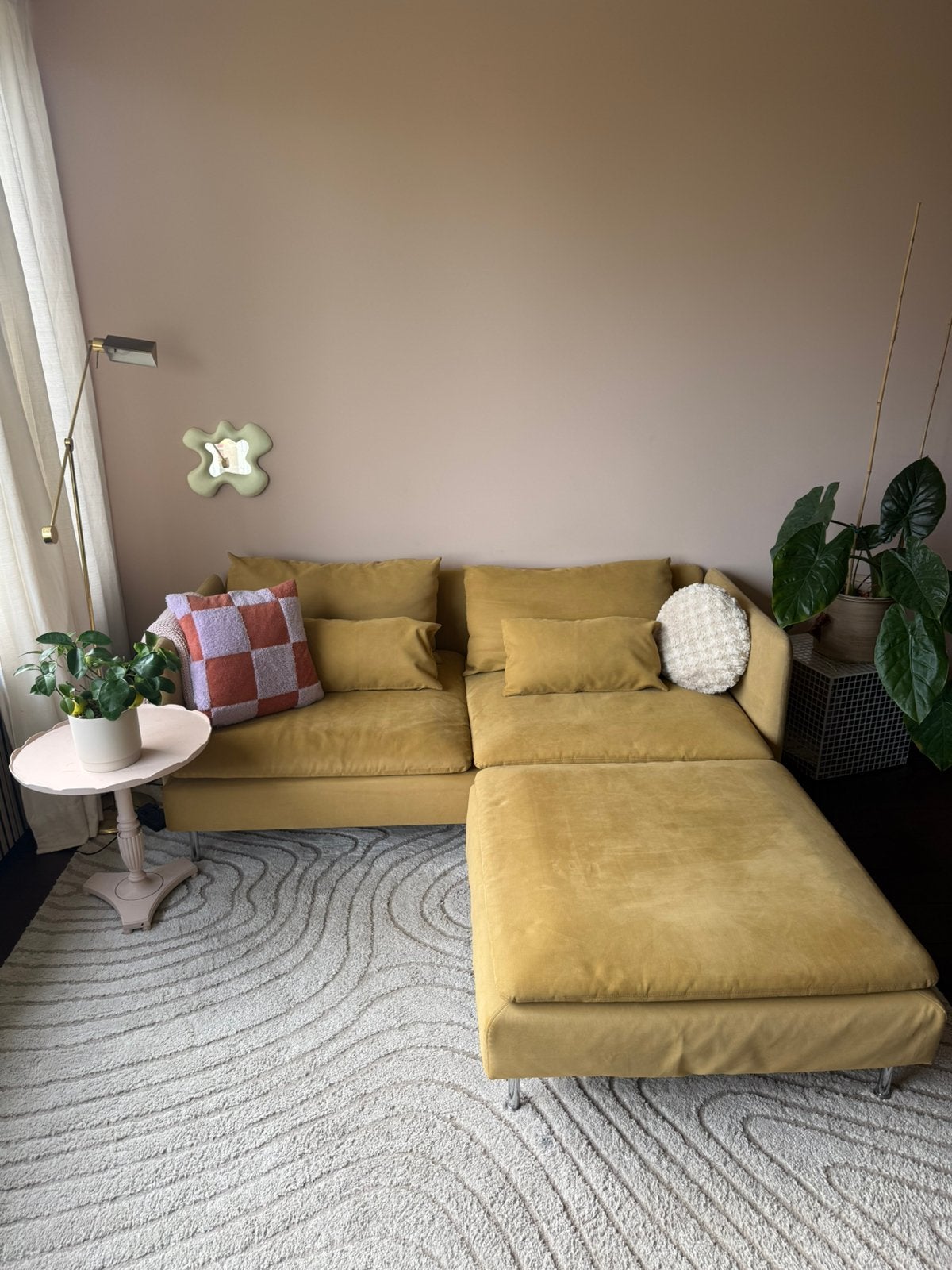 Soderhamn IKEA bank okergeel, Ophalen, Gebruikt, 150 tot 200 cm, Tweepersoons