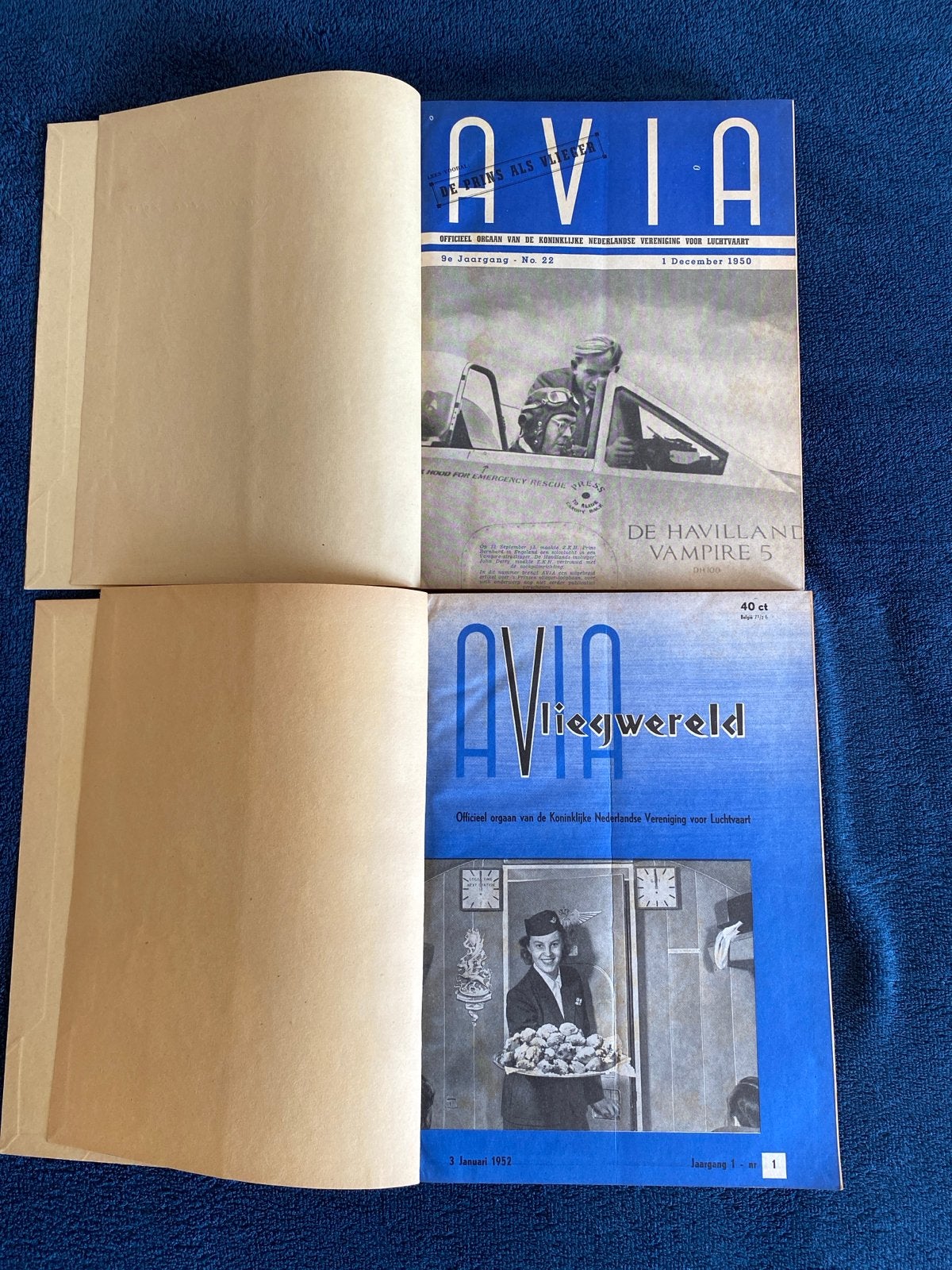 Ingebonden tijdschriften Avia luchtvaart (1950-1952), Ophalen of Verzenden, Gelezen, Overige typen