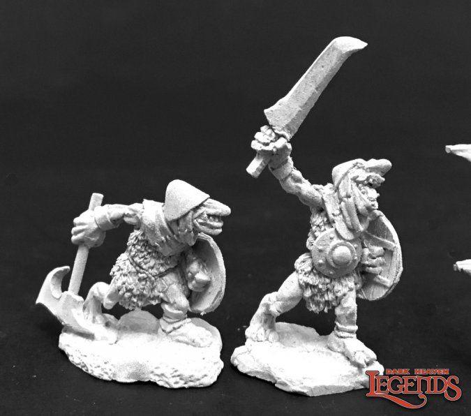 Cave Goblin Warriors (2) 03776 (metal) Wargames, Verzenden, Figuurtje(s), NL, Reaper Miniatures
