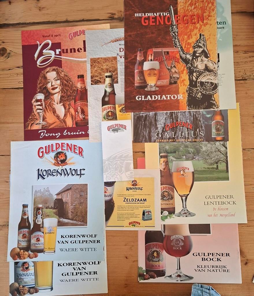 Gulpener bier info + reclame uit tijdschriften, Ophalen of Verzenden, Nieuw, Overige merken