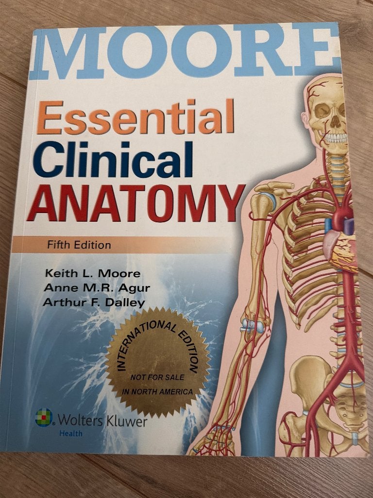 Essential clinical anatomy 5th international edition, Ophalen of Verzenden, Nieuw, Wolters Kluwer, Natuurwetenschap