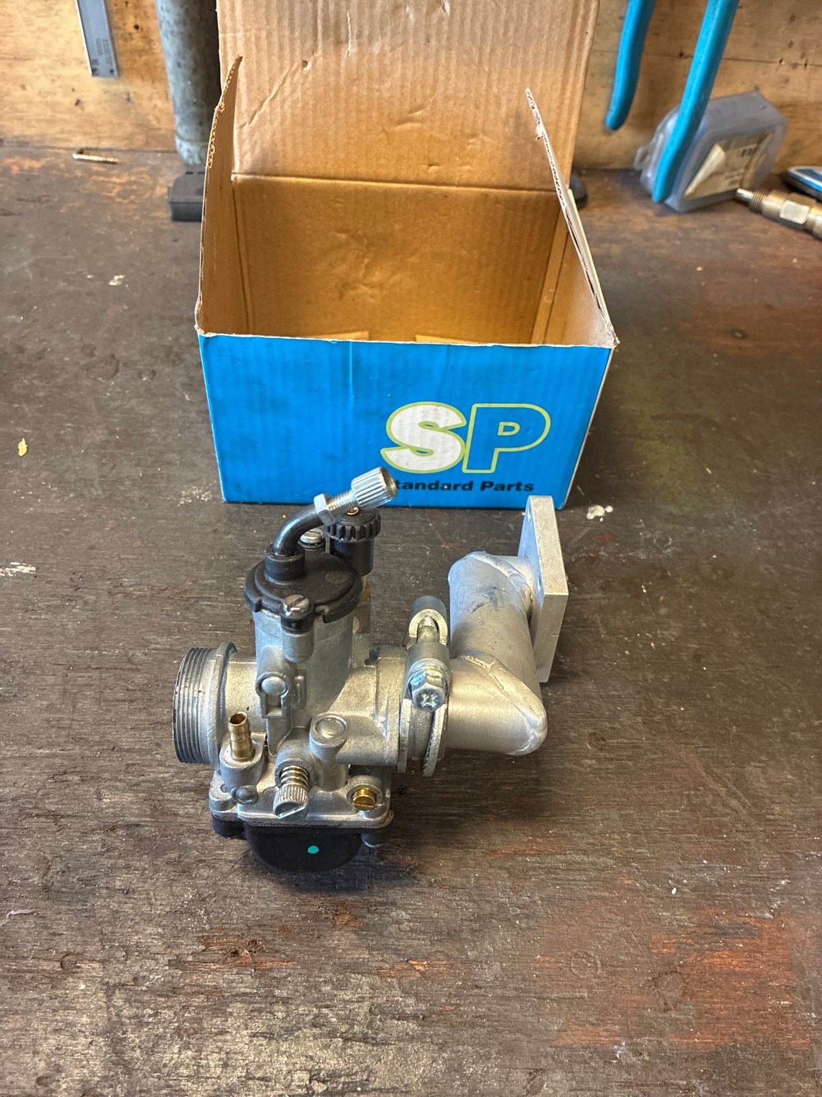 Tomos 17.5mm carburateur met spruitstuk, Ophalen of Verzenden, Zo goed als nieuw, Carburateur, Tomos