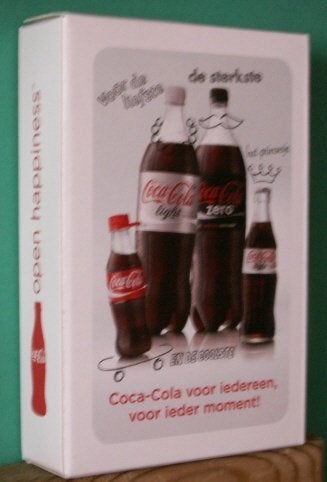 Coca Cola kaartspel met flesjes aan de achterkant Coca-Cola, Ophalen of Verzenden, Nieuw, Speelkaart(en)