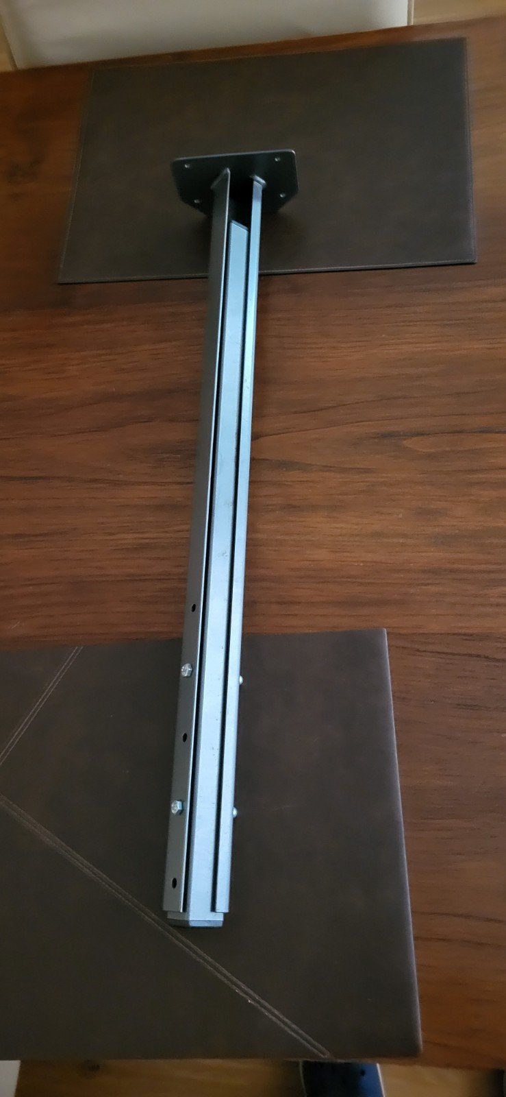 4x Verstelbare design tafelpoot - Antraciet, 72 cm, Huis en Inrichting, Tafelonderdelen, Tafelpoot, 50 tot 100 cm, Ophalen of Verzenden