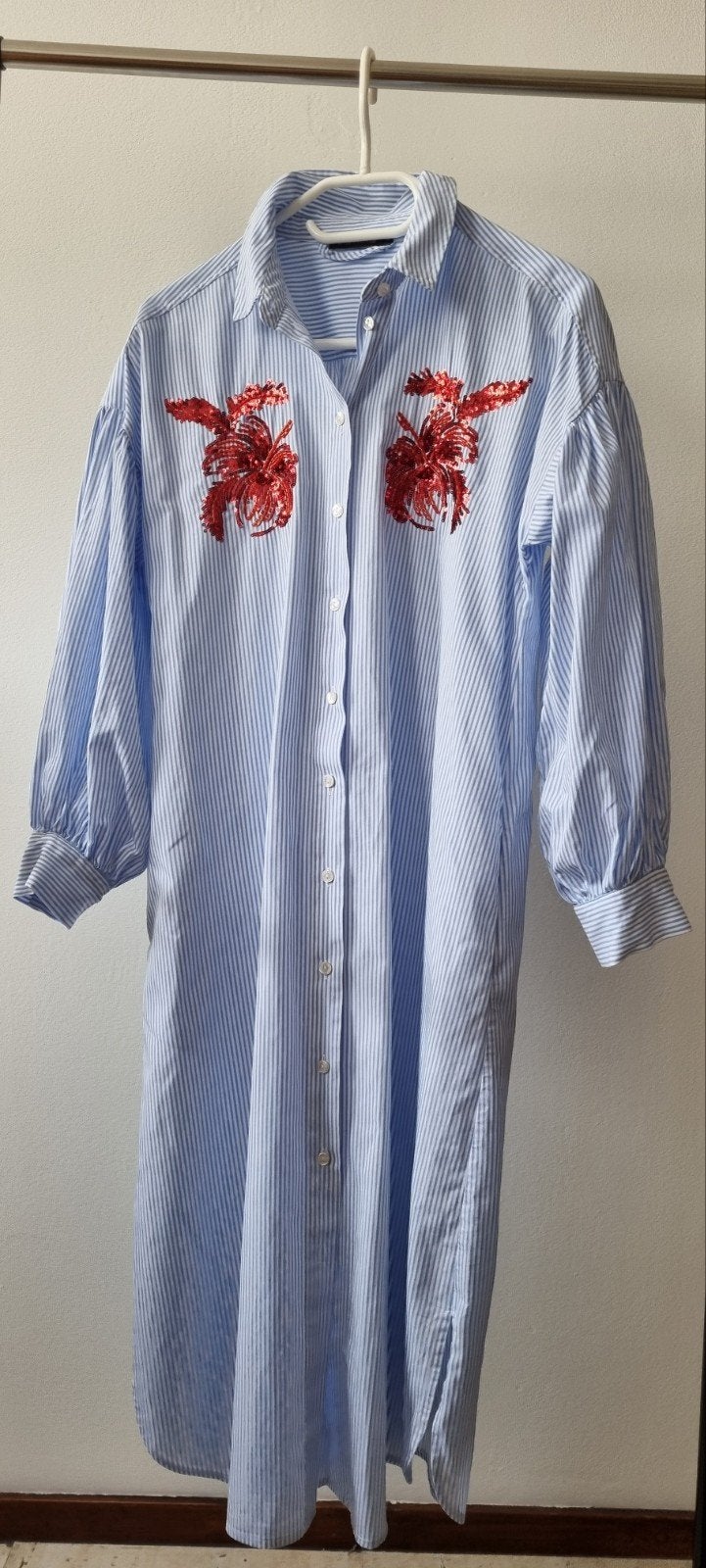 Jurk RiverWoods mt 40, Kleding | Dames, Blauw, River Woods, Zo goed als nieuw, Onder de knie