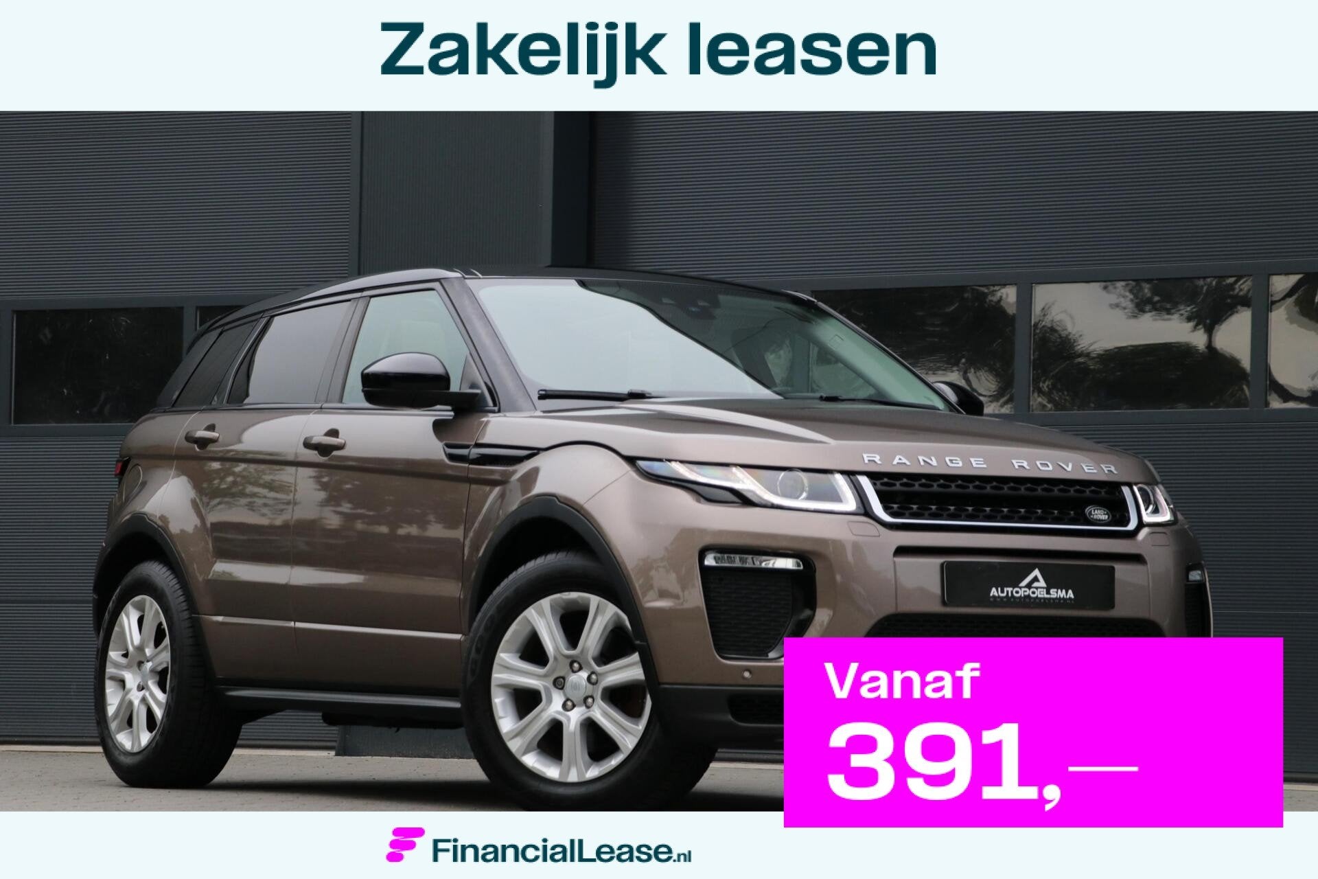 Land Rover Range Rover Evoque 2.0 Si4 HSE Dynamic 241PK Pano, 4 cilinders, Bruin, Bedrijf, Vierwielaandrijving