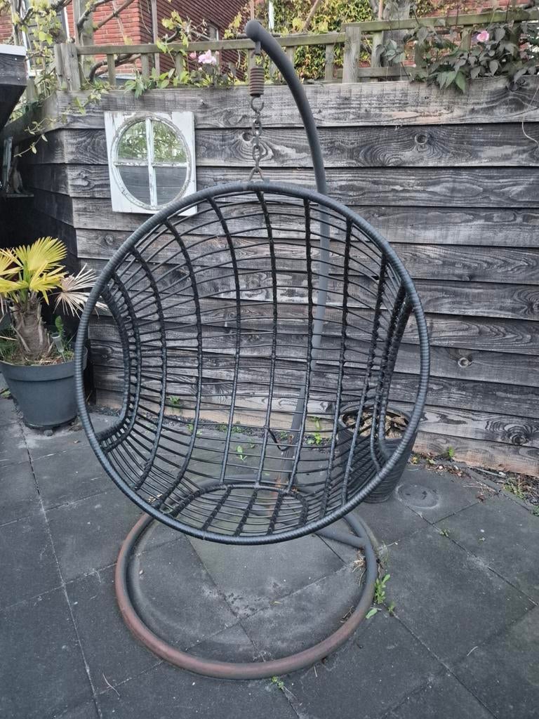 Comfortabele Egg Chair - Tuinmeubel, Tuin en Terras, Tuinstoelen, Ophalen of Verzenden, Gebruikt, Metaal