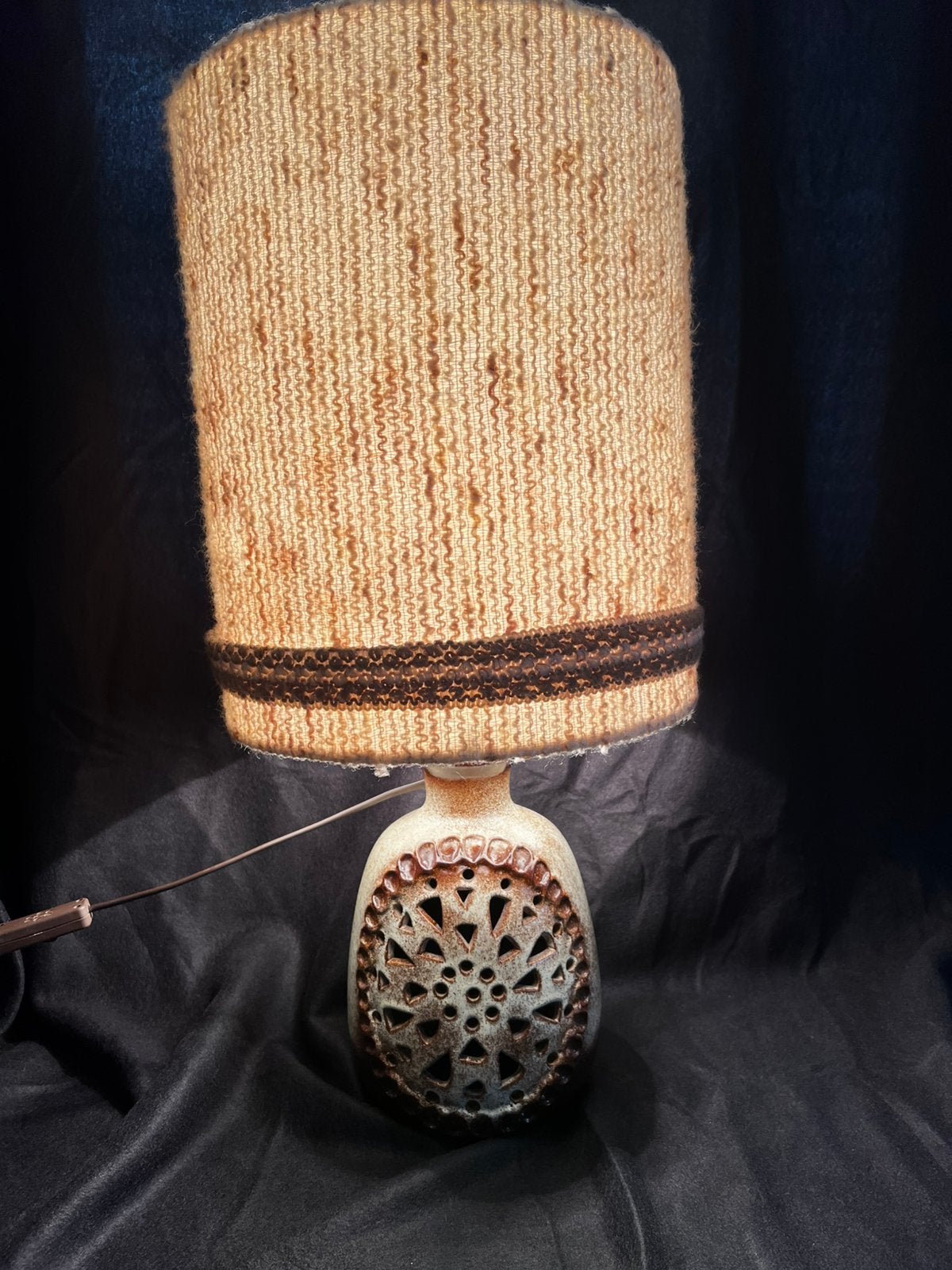 Vintage EEA Leuchten Tafellamp 60s/70s West-Germany (65cm), Gebruikt, Vintage, Keramiek, Schemerlamp