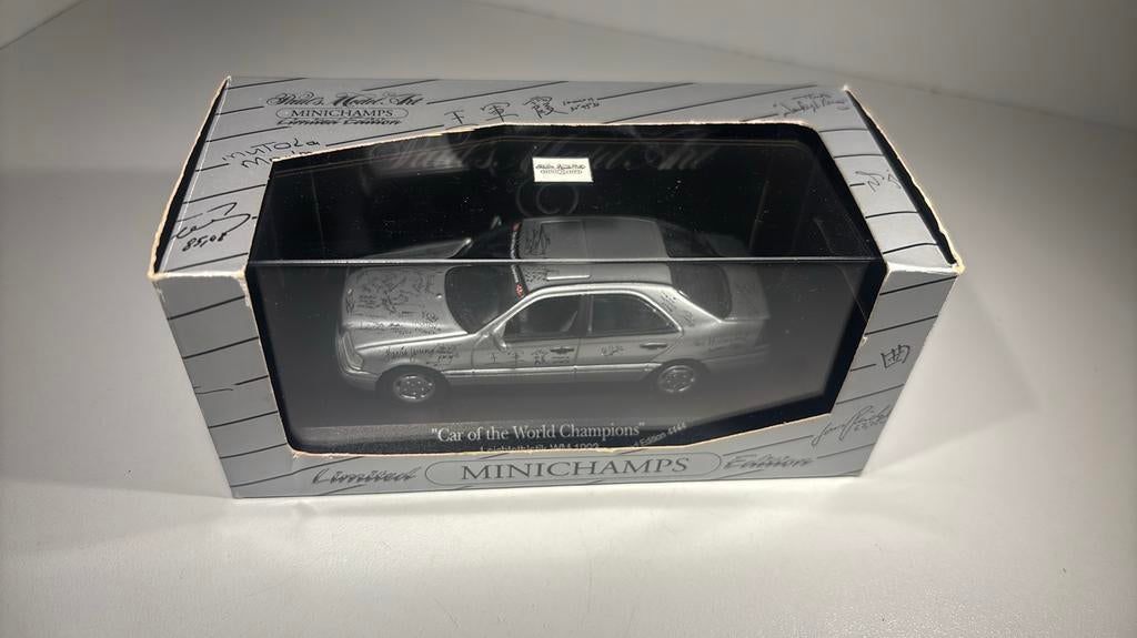 Mercedes c180 car of the world champion 1993 minichamps 1.43, Hobby en Vrije tijd, Modelauto's | 1:43, Auto, Ophalen of Verzenden