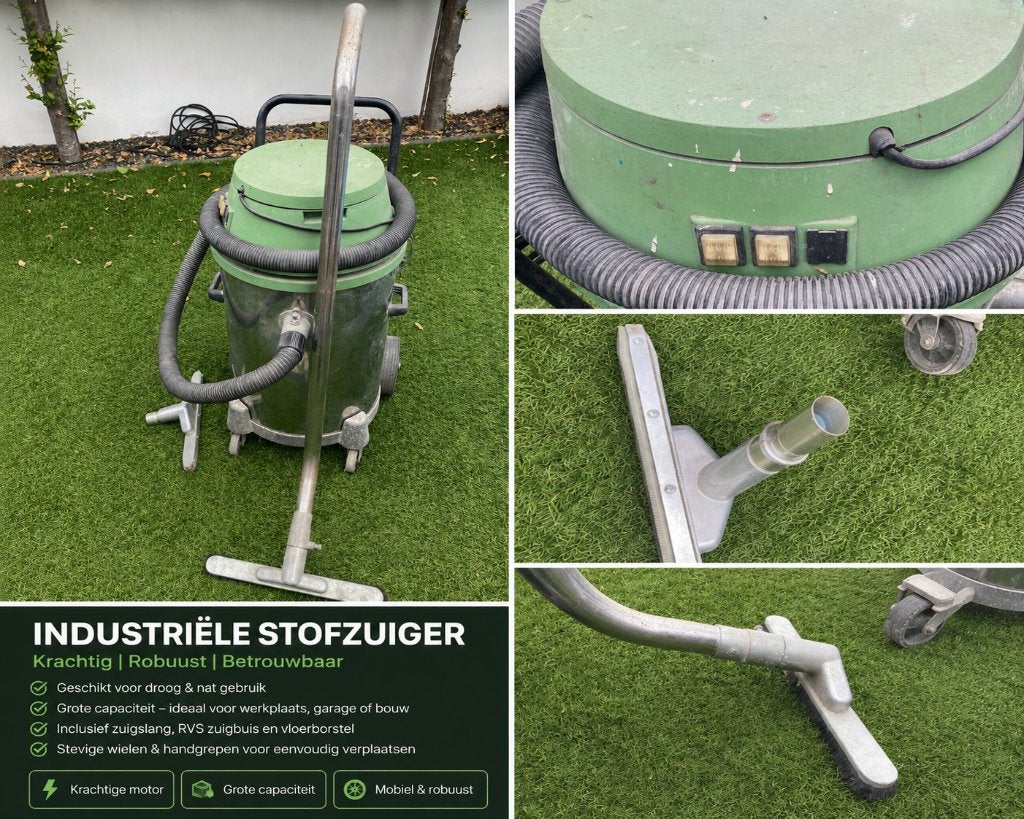 Industriële (water)stofzuiger - dubbele motor, Ophalen, Gebruikt, Industriële stofzuiger, 2000 watt of meer