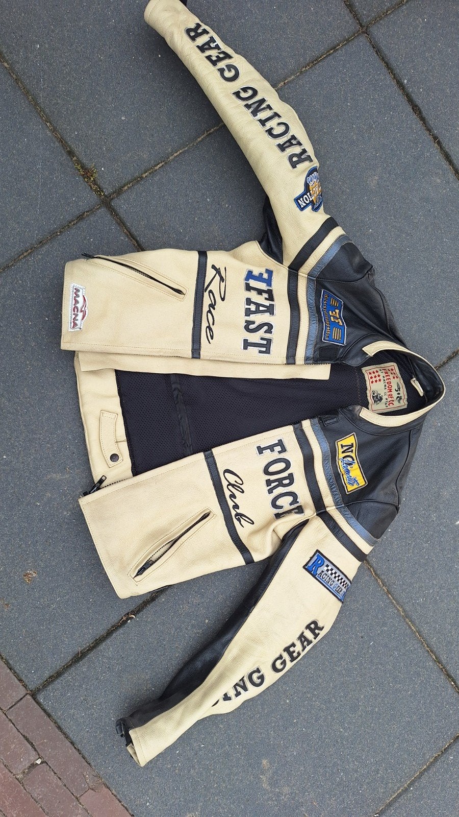Motorjack leer maat s, Motoren, Kleding | Motorkleding, Ophalen, Tweedehands, Dames, Jas | leer
