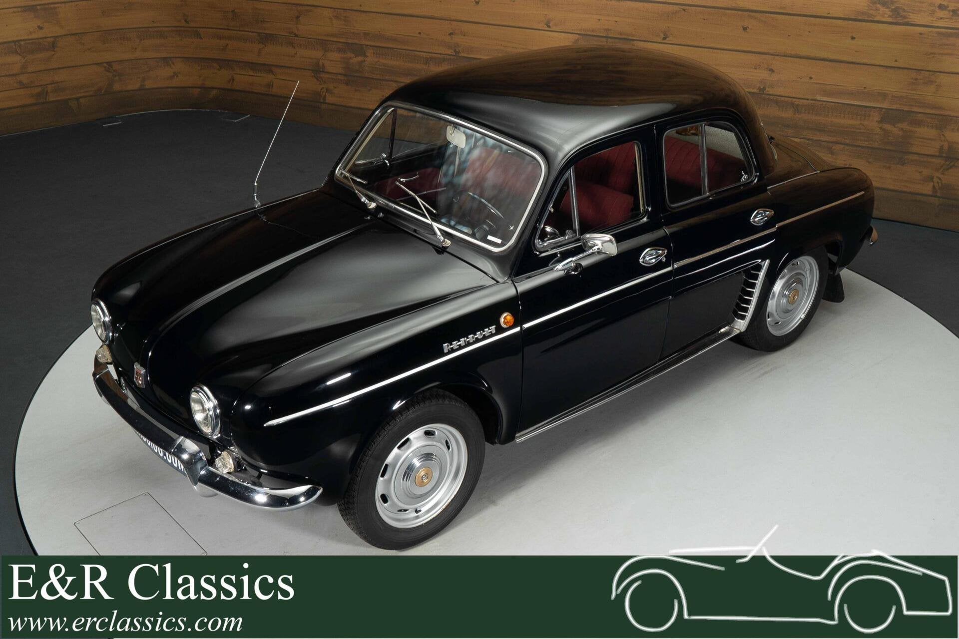 Renault Dauphine Sedan | 1965, Auto's, Zwart, Handgeschakeld, Sedan, 30 pk