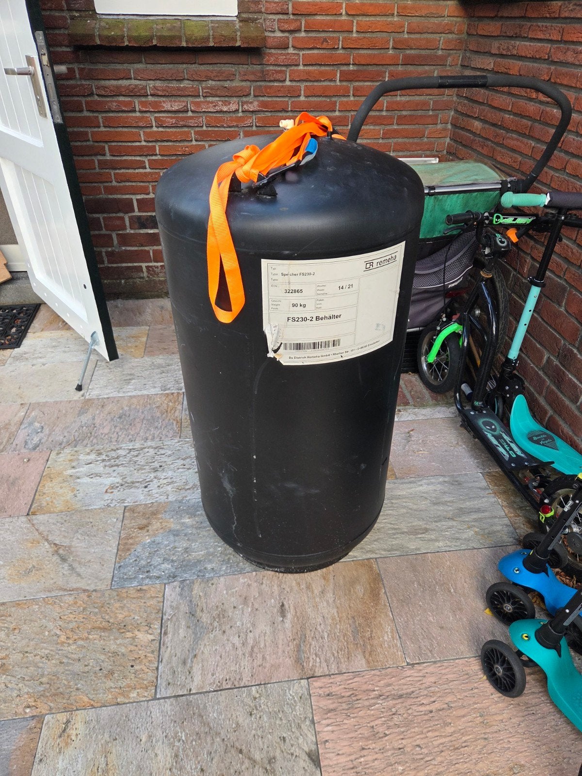 Remeha FS230-2 Boiler - 214 Liter Opslagtank, Ophalen, Gebruikt, Cv-ketel of Combi-ketel, 60 tot 150 cm