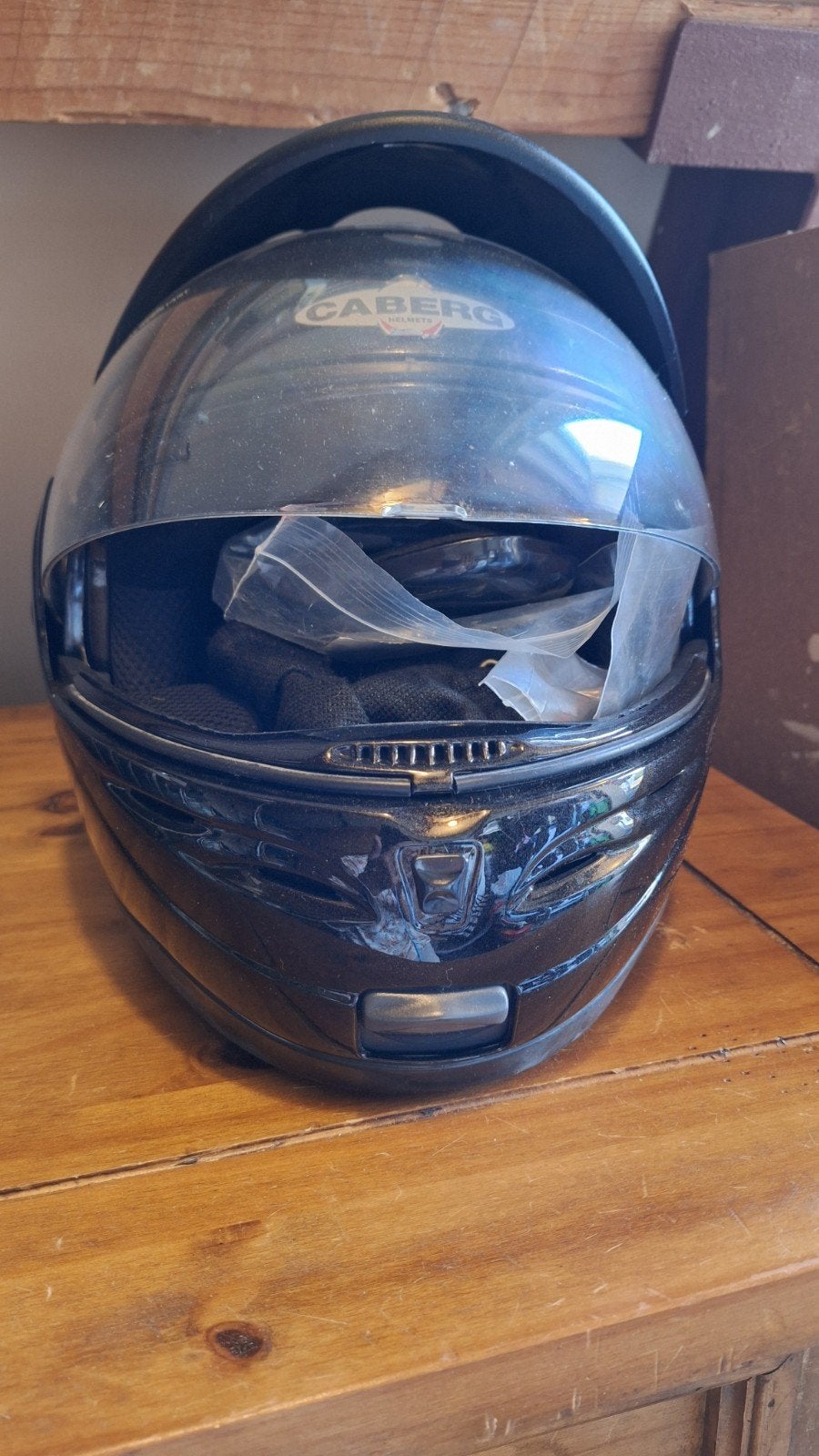 Caberg Systeemhelm Zwart Maat M (57-58), Motoren, M, Systeemhelm, Heren, Ophalen of Verzenden
