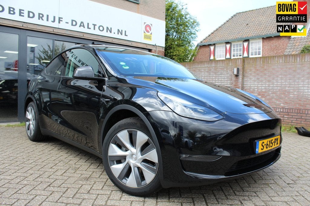 Tesla Model Y Long Range AWD 75 kWh, Auto's, Tesla, Gebruikt, Zwart, Navigatiesysteem, Zwart