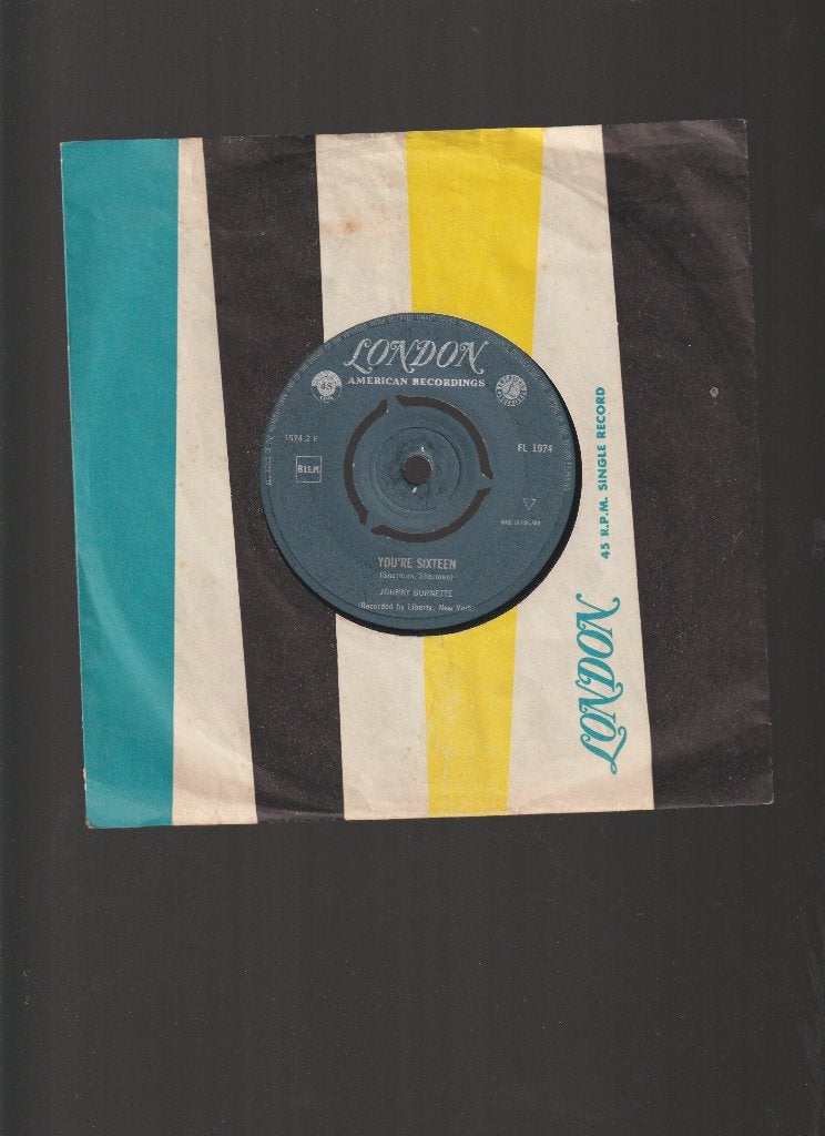 JOHNNY  BURNETTE  --  YOU'RE  SIXTEEN  //  ROCK, Cd's en Dvd's, Vinyl Singles, Verzenden, Originele persing, 7 inch, Nieuw in verpakking