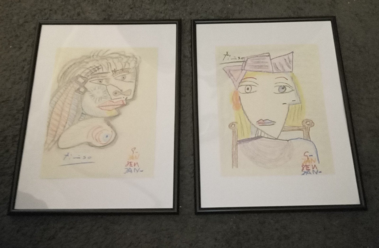 Tekeningen van Geert Jan Jansen naar Picasso, Ophalen of Verzenden