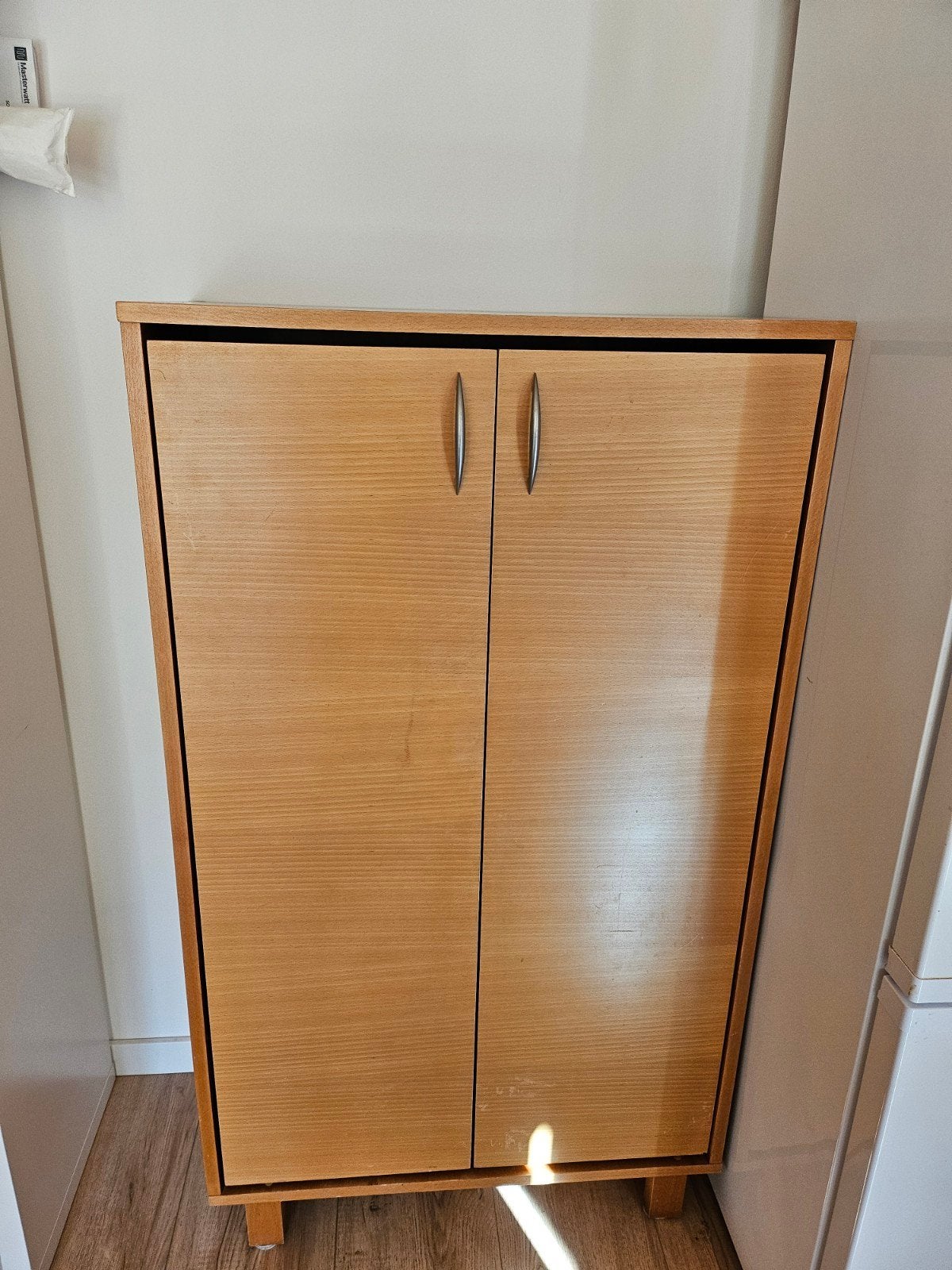 Houten kast met planken - Ideaal voor kleding en opslag, 100 tot 150 cm, 25 tot 50 cm, Overige houtsoorten, Gebruikt