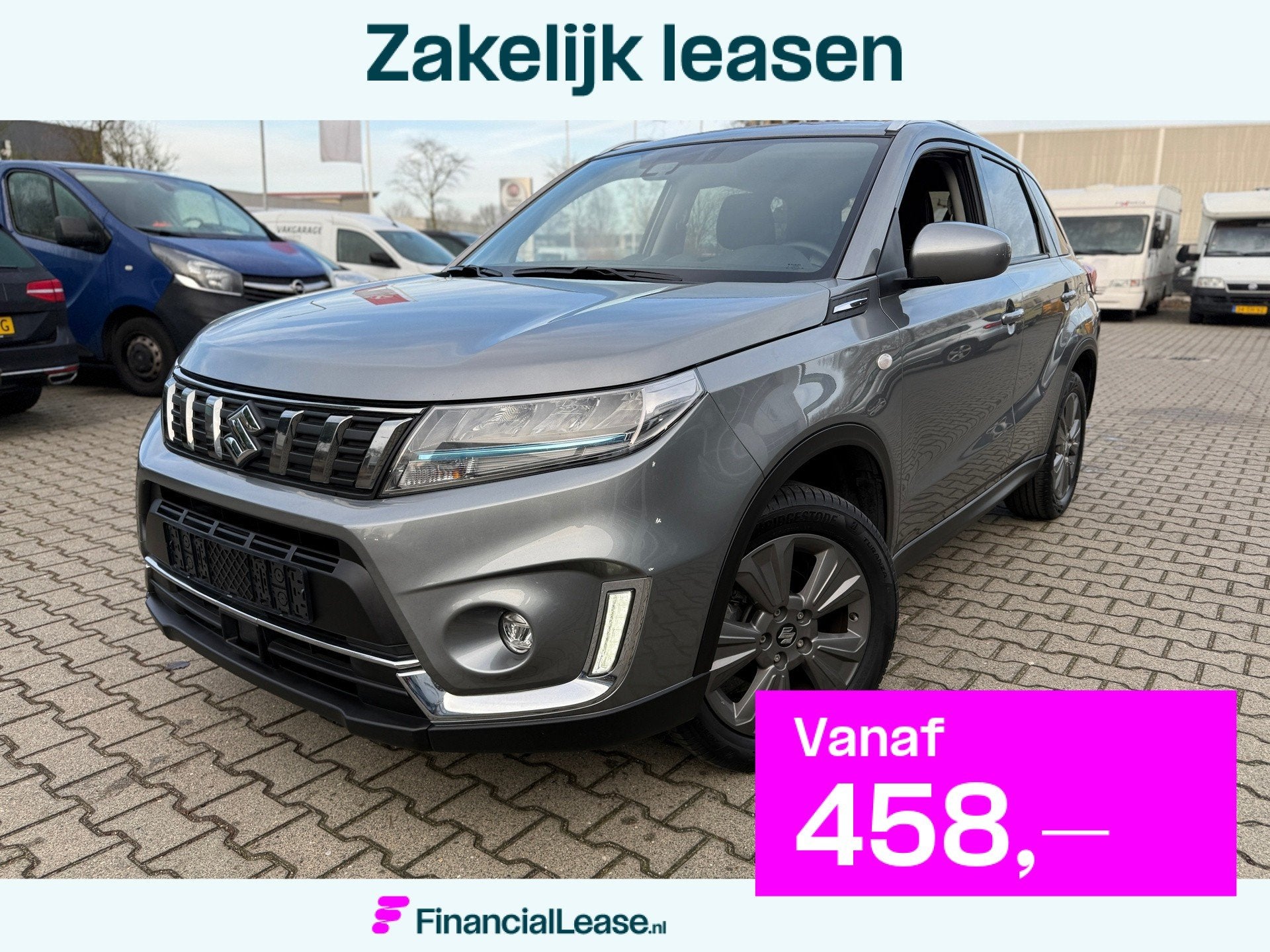Suzuki Vitara 1.5 Hybrid Select Automaat (BOVAG/RIJKLAARPRIJ, 12 maanden, Stof, Gebruikt, Zwart