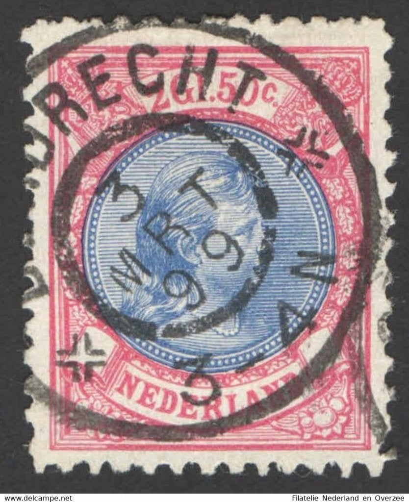 Nederland NVPH nr 47 gestempeld Prinses Wilhelmina 1893, Postzegels en Munten, Postzegels | Nederland, Ophalen of Verzenden, T/m 1940