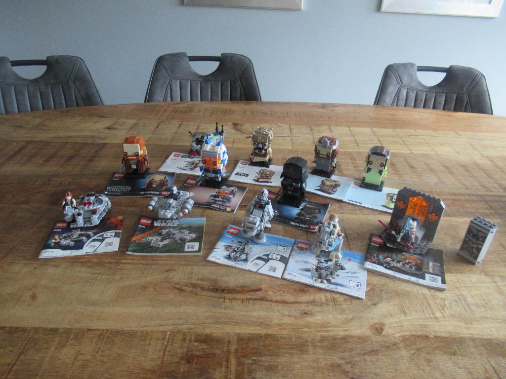12 x complete sets lego Star wars met boekjes + Brick Headz, Star Wars, Lego, Ophalen of Verzenden, Zo goed als nieuw