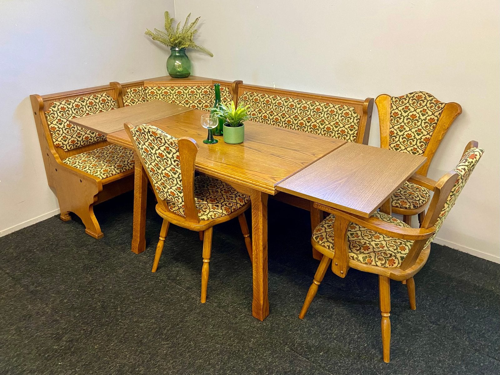 Echte duitse eethoek vintage oostenrijkse hoekset jrn 70/80, Huis en Inrichting, Banken | Complete zithoeken, Ophalen, Overige materialen