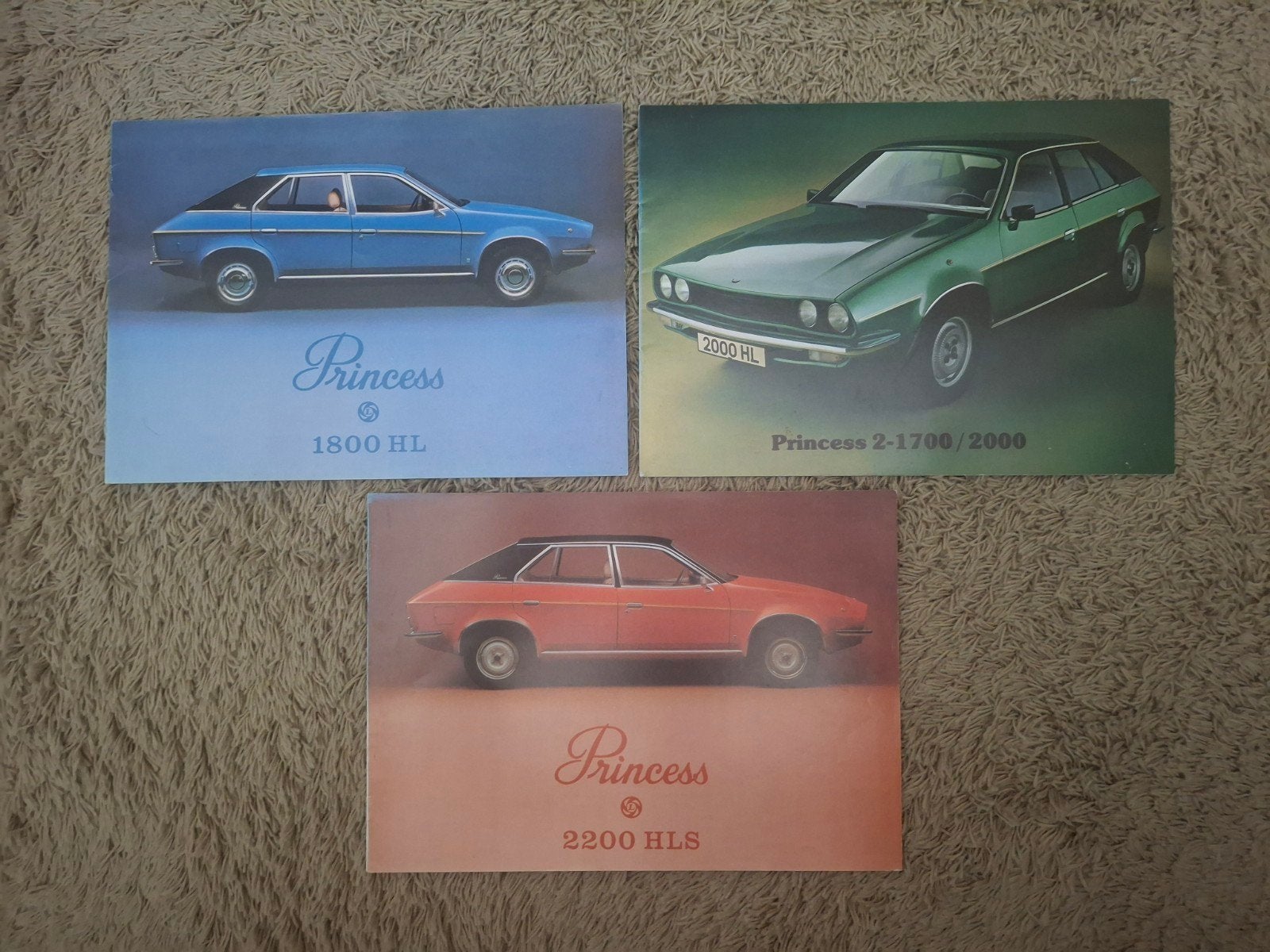 3x autofolder Leyland/Austin Princess, Verzenden, Zo goed als nieuw, Overige merken