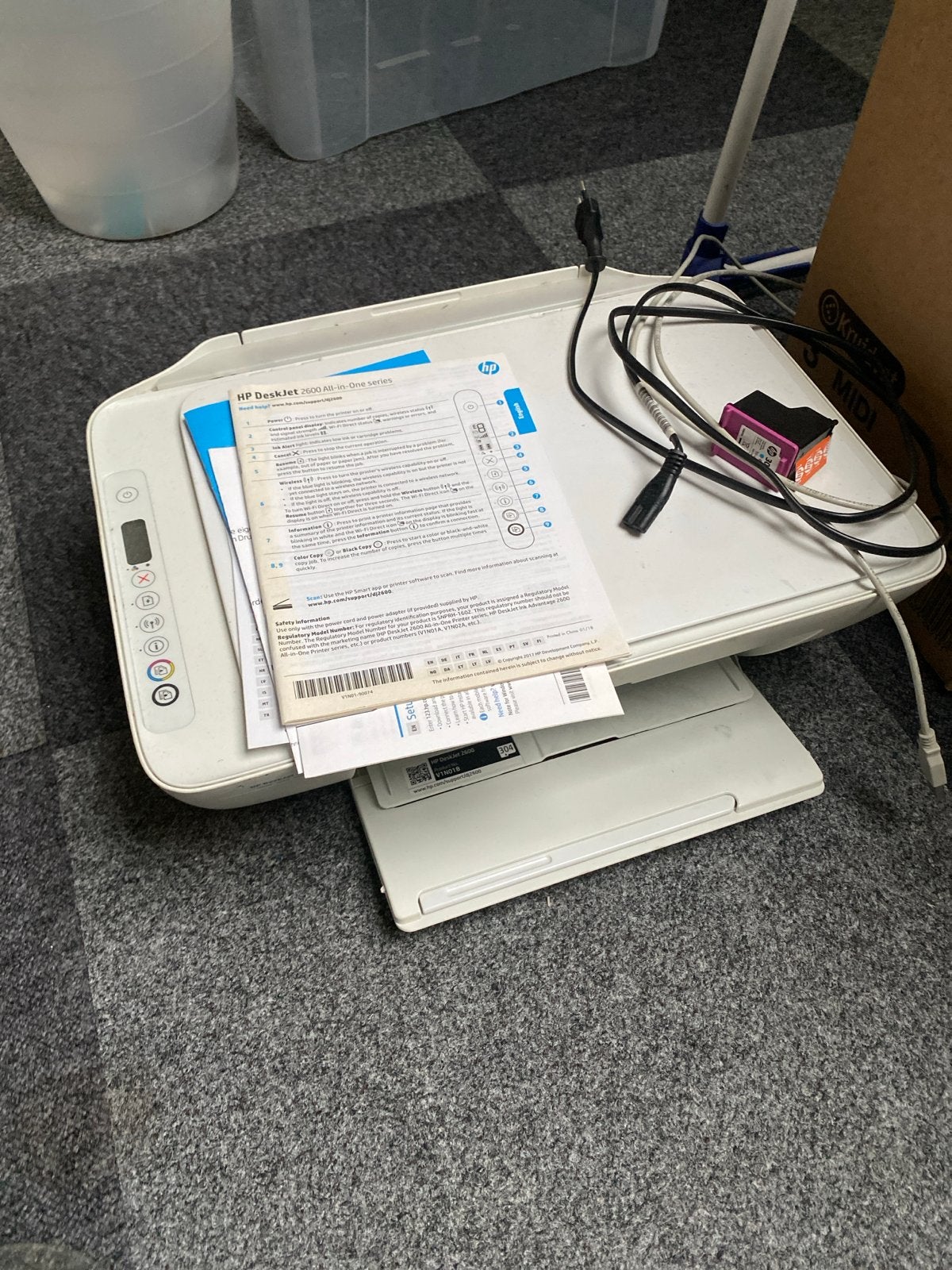 HP DeskJet 2600 All-in-One Printer - gebruikt, Computers en Software, Ophalen, Gebruikt, Inkjetprinter, All-in-one