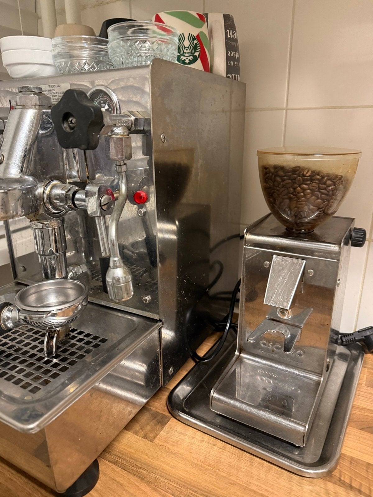 Expobar Office Leva & Ascaso i-Steel koffiemolen €450,00……, Stoompijpje, Gebruikt, Gemalen koffie, Ophalen of Verzenden