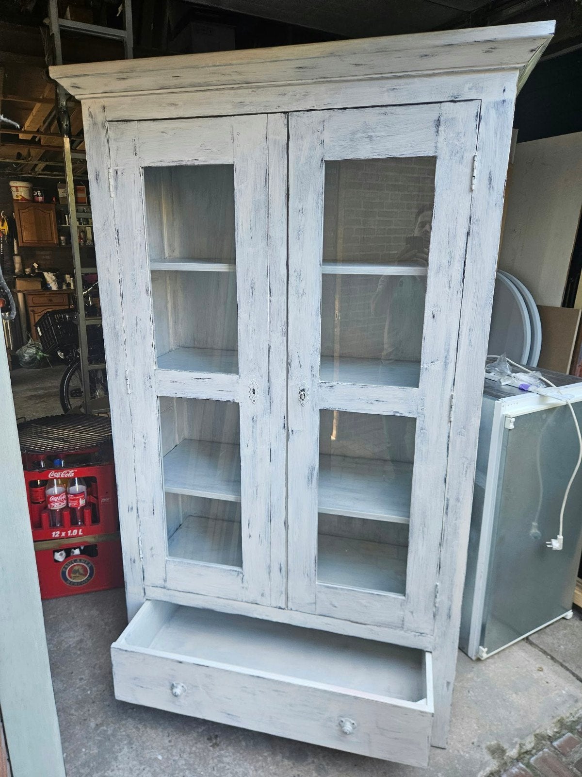 Koloniale Oldlook Kast - 195x108x47 cm, Ophalen, Gebruikt