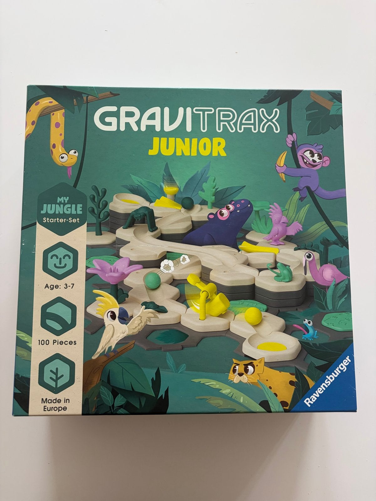 GraviTrax Junior My Jungle Starter-Set knikkerbaan, Kinderen en Baby's, Ophalen of Verzenden, Zo goed als nieuw, Bouwen