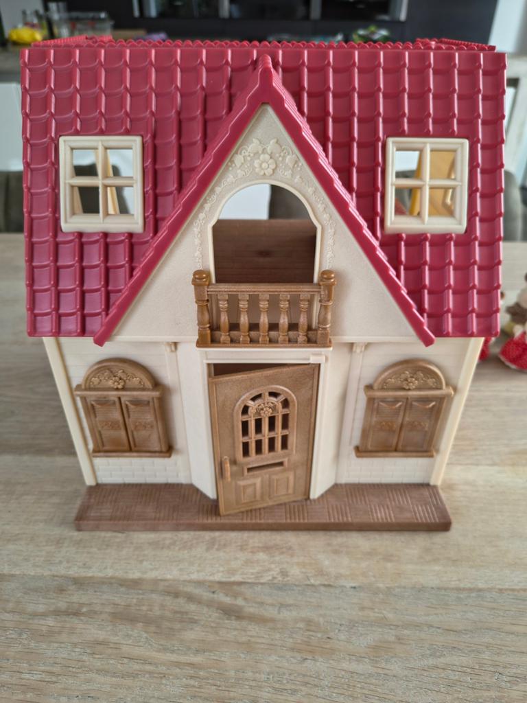 Sylvanian Families Startershuis + Familie Chocoladekonijn, Ophalen, Zo goed als nieuw, Poppenhuis